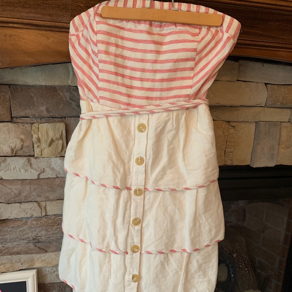 Anthropologie “Maeve” Strapless dress 🌸